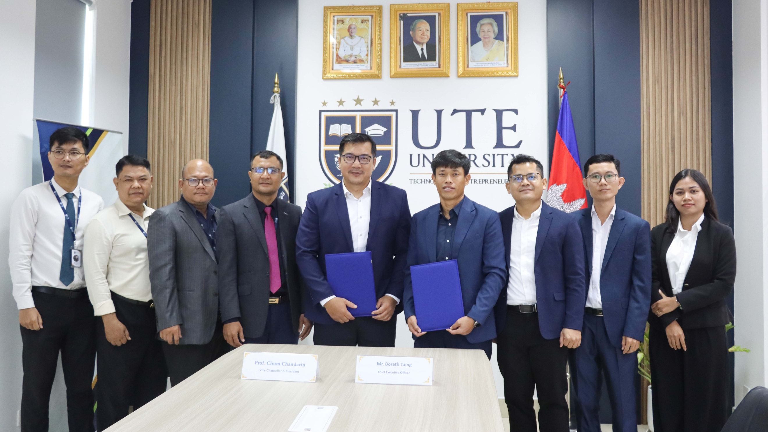 MOU Signing Ceremony Between University of Technology and Entrepreneurship and First Cambodia 